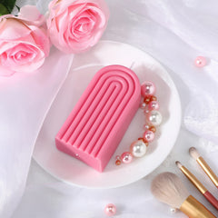 Coume pink arch candle packaged and ready for gifting