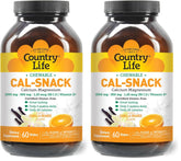 Country Life Cal-Snack vanilla orange wafers, dairy-free and vegan, ready to chew