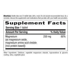 Country Life Chelated Magnesium 250mg capsules close-up for daily wellness