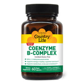 Country Life Coenzyme B-Complex bottle highlighting energy support formula.
