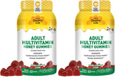 Country Life Honey Gummies bottle front view with natural honey flavor for daily wellness.
