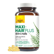 Country Life Maxi-Hair Plus Biotin bottle with capsules for daily beauty support