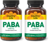 Country Life PABA 1000mg bottle front view for daily wellness routine