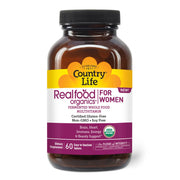 Country Life Realfood Organics Women's Multivitamin bottle for daily energy and beauty support