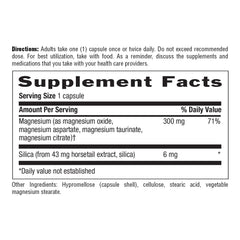 Country Life Target-Mins Magnesium capsules closeup emphasizes vegan gluten-free formulation.