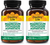 Country Life Target-Mins magnesium-potassium bottle front for daily mineral support