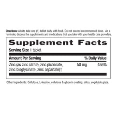 Country Life Target-Mins Zinc tablets close-up highlighting potency