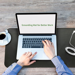 COUSLEWI grounding mat on desk supports calm, focused work.