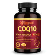 Cozynol CoQ10-400mg softgels bottle with Omega-3 for heart health