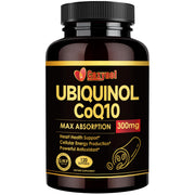 Cozynol ubiquinol softgels front label, premium blend for daily antioxidant support