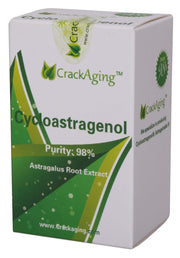 Crackaging Cycloastragenol bottle pour showing two bottles for convenient daily use
