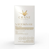 CRANE WELLNESS Nattokinase Blend bottle-front showcasing non-GMO formula for cardiovascular support