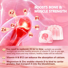 Crasye ingredients panel highlighting calcium, magnesium and zinc content.