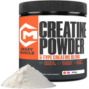 Crazy Muscle Creatine Monohydrate Powder 60-serving tub for daily training support