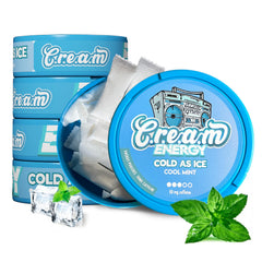 C.R.E.A.M Energy Cool Mint pouch close-up for quick on-the-go use