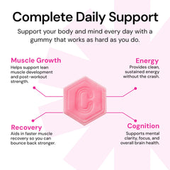 Create Creatine Gummies orange flavor evokes tasty, endurance-supporting supplementation.