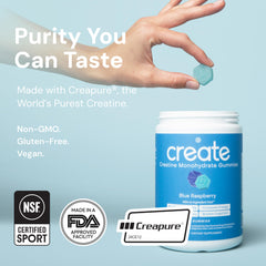 Anti-melting formula of Create Creatine Monohydrate Gummies for active days