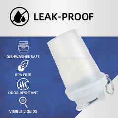 Detachable handle on CREAWELLAY shaker bottle for easy transport