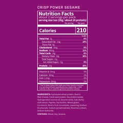 CRISP POWER High protein pretzels with 27g protein per bag