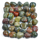 Crocon bloodstone tumbles 20-25 mm for crafts and decorative displays