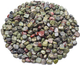 Crocon Dragon Bloodstone tumbled stones pack close-up for meditation