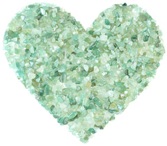Crocon green jade chips polished 6-12mm for decorative glow and calm ambiance