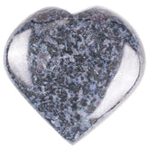 Crocon Indigo Gabbro heart puff large for palm meditation and grounding