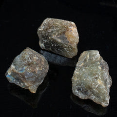 Crocon Labradorite rough stones with pouch ideal for starter crystal kits