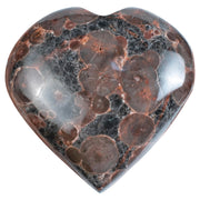 Crocon Peanut Jasper Heart Palm Stone for meditation and focused energy.