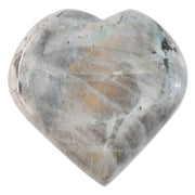 Crocon purple Labradorite heart stone 50mm for meditation and calm focus at home