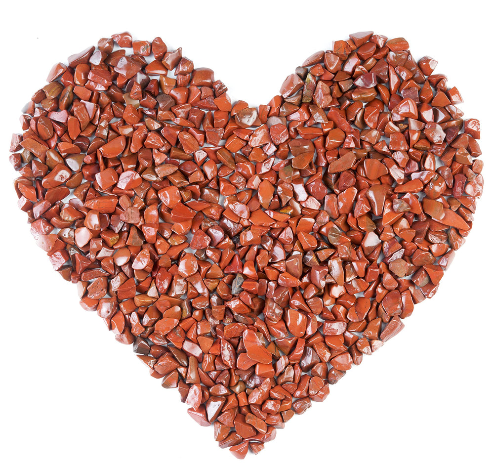 Crocon red jasper chips 6-12 mm for terrariums and vibrant home décor.