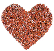 Crocon red jasper chips 6-12 mm for terrariums and vibrant home décor.