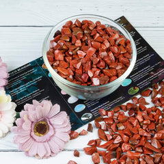 Crocon red jasper crystal grid pieces create focal points in living rooms.