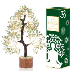 Crocon Serpentine Gemstone Tree branch detail showing mindful energy