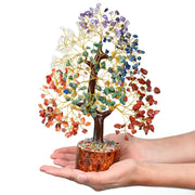 Crocon seven chakra tree crystal life full view enhances calm and positive energy.