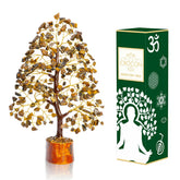 Crocon Tiger Eye Money Tree front view for refined feng shui decor