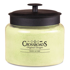 Crossroads Basil & Lime 4-Wick Candle ready to brighten your home.