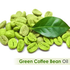 Crysalis Green Coffee Bean Oil label showing organic cold pressed quality
