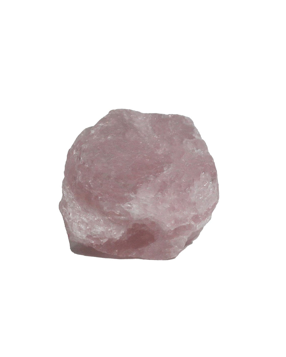 CRYSPAA Rose Quartz raw crystal close-up for meditation and soothing energy.