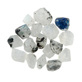 CRYSTALINES Rainbow Moonstone rough collection for DIY jewelry and crystal aesthetics.