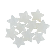 CRYSTALIS White Moonstone Facet-Stars cabochons for jewelry making and elegant designs.