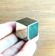 CRYSTALMIRACLE Golden Pyrite cube close-up for energizing focus