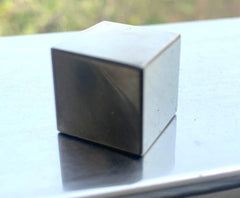 CRYSTALMIRACLE Golden Pyrite cube handheld for grounding balance