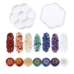 CrystalTears chakra stones meditation therapy kit supports calm and centered energy flow.