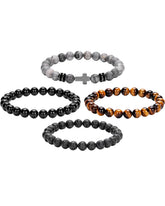 Crystery tiger eye beaded bracelet for everyday wear.