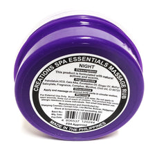 Purple packaging of CS Essentials Creation Spa rub for premium self-care.