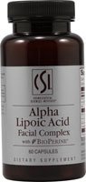 CSI Alpha Lipoic Acid Facial Complex bottle supports daily wellness and skincare routine.