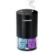 csinwei dual-nozzle diffuser front view with sleek metallic body for large-room aroma