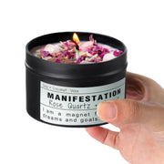 CULACEE Crystal Soy Candle Tin 8oz for calm, focused rituals.