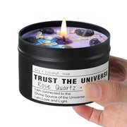 CULACEE Healing Candle jar closeup shows a calming glow ideal for meditation